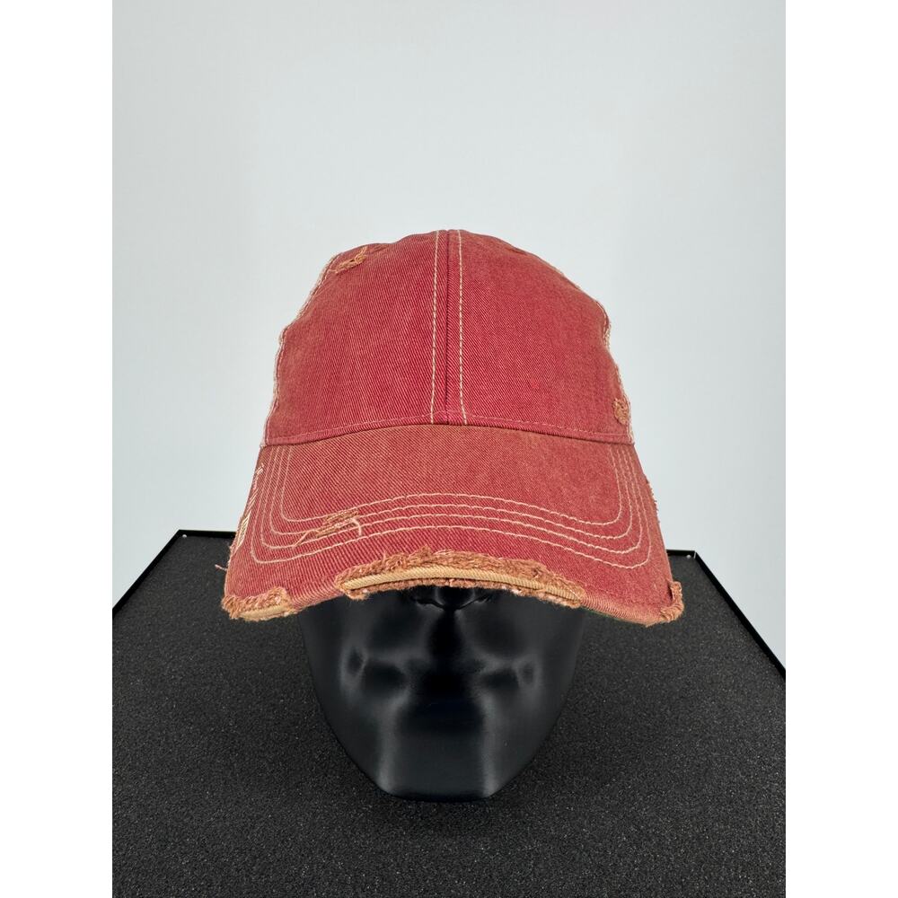 Mason Jar Label Unisex Vintage Distressed Red Trucker Hat Adjustable NWOT